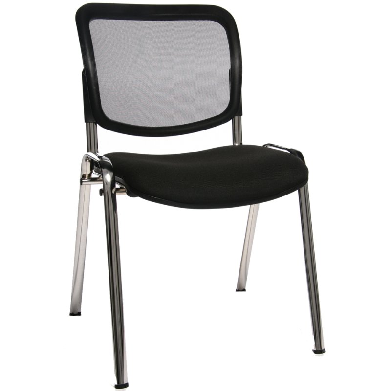 Topstar bezoekersstoel Net Point Visit, ergonomisch, stapelbaar, zwart